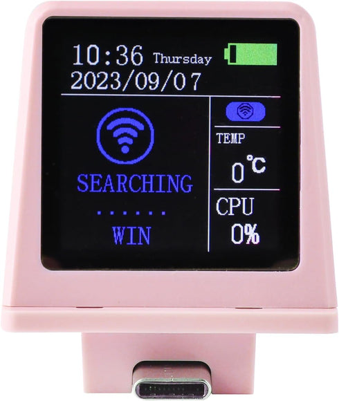 EPOMAKER Smart Mini Display RT100 Mechanical Keyboards only (Pink)...