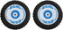 RiToEasysports RC Car Tires,Rear Rubber Tires for Wltoys 1/12 Remote Control Car 124017 RC Car Upgrade Part...