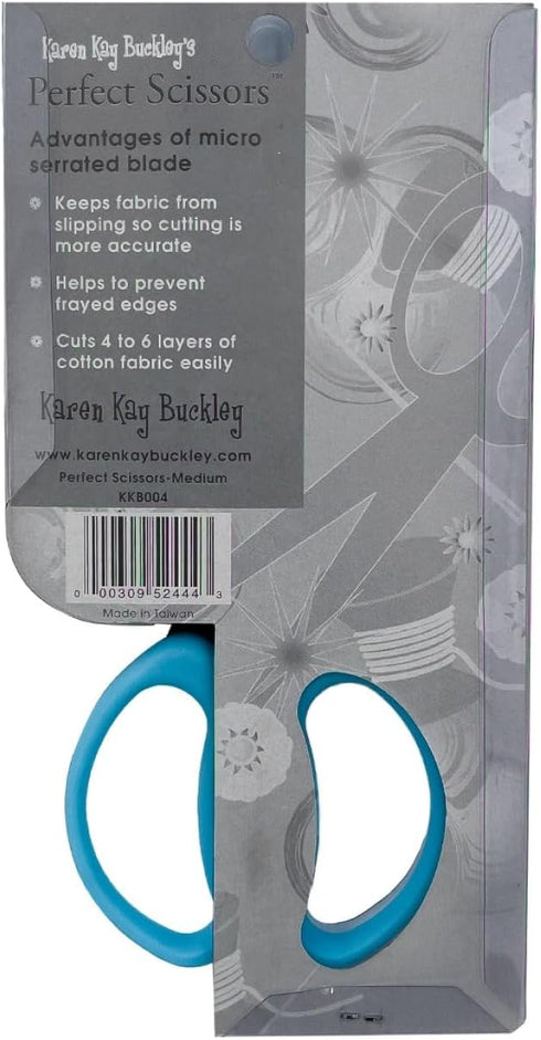 Karen Kay Buckley® Perfect Scissors™, Medium 6-inch #KKBPSM Micro-Serrated Non-Slip Blades for Appliqué, Fabric Trimming, Quilting, Sewing, Patchw...
