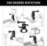 Mountain Bike Mount for GoPro Hero 12/11/10/9/8/7/6/5/4/3+, 360 Degree Rotation Aluminium Bike Handlebar Holder Bicycle Rack Adjuster for Action C...