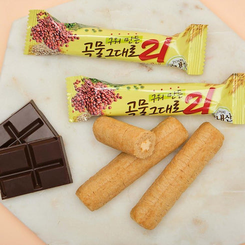 Korean Premium Multi Whole Grain Baked Crispy Rolls 180g...