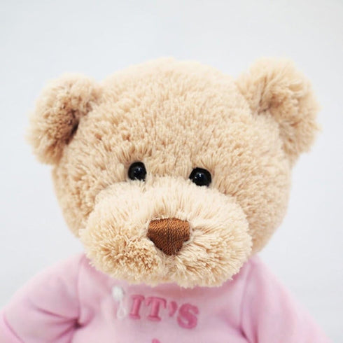 GUND It’s a Girl T-Shirt Teddy Bear Stuffed Animal Plush in Pink, 12” , Tan...