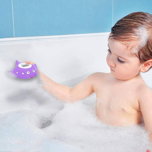 Famidoc Baby Bath Thermometer with Room Thermometer New Upgraded Sensor Technology for Baby Bath Tub Floating Toy Thermometer (Purple)...
