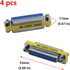 Antrader 4-Pack DB25 25 Pin Serial Port Female to Female Mini Gender Changer Coupler Adapter RS232 Connector...