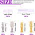 Swpeet 240Pcs Bullet Connectors Kit, 3.9mm Brass Bullet Male & Female Wire Terminals Connector with Insulation Cover for Motorcycle Scooter Car Tr...