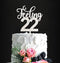 Feeling 22 Silver Glitter Acrylic Cake Topper, 6.1" x 4.5", 22nd Birthday, Reusable Souvenir...