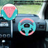 Rosvola Toy Steering Wheel, Steering Wheel Tool, Copilot Steering Wheel Tool, Easy Operation Portable Toddler Girls Boys Children for Kids (Pink B...