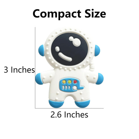 Baby Teethers for 3+ Months Infants Sucking, Food Grade Silicon Astronaut Styling Teething Toy, BPA Free...