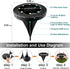 Solar Powered Ground Lights 2Pack,Waterproof LED Solar Lights Outdoor Solar Disk Lights Decorative,Solar Garden Lights for Landscape Pathway Patio...