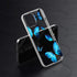 Clear Case for iPhone 12 Mini, Soft TPU Shockproof Protective Case with Cute Blue Butterfly Pattern Cover for iPhone 12 Mini Blue Butterfly...