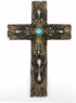Comfy Hour Faith and Hope Collection Polyresin Wall Hanging Cross (Multi-Color)...