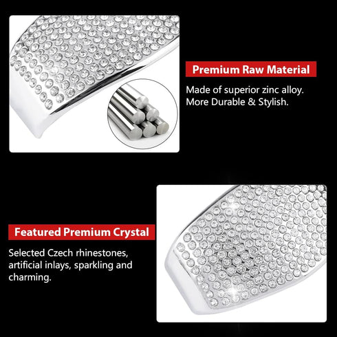 PIFOOG for Civic Car Interior Accessories Bling Gear Shift Cover Decal Automatic Shift Knob Stickers Crystal Decoration Trim for Civic 10th Gen 20...
