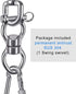 SELEWARE Silent Bearing Swing Swivel, 360° Rotational Device Hanging Accessory with Removeable Buckle for Tree Swing, Hammock Chair, Climbing Rope...