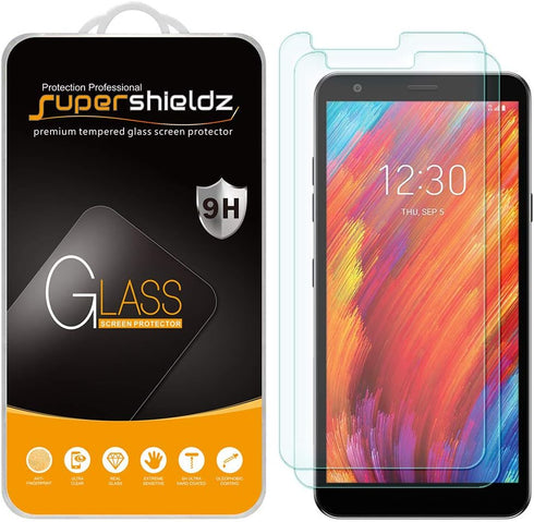 Supershieldz (2 Pack) Designed for LG Aristo 4 Plus Tempered Glass Screen Protector, Anti Scratch, Bubble Free...