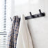 5 Hooks Matte Black Wall Bathroom Towel Hooks Mount Heavy Duty Shower Wall Coat Rack Hooks Decorative Bath Hooks for Hangin,Hats Hook Kitchen Towe...