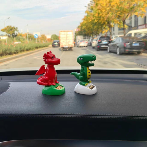 Green Solar Powered Dancing Dinosaur,Decoration Gift,Swinging Dancer, No Battery Required,Desk and Dashboard Decor Home Decor Solar Power Kits...