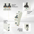 Miniature Circuit Breaker 400V 63A Single Pole AC Disconnect Switch DIN Rail Mount, Low-Voltage Miniature Circuit Breaker for Homes, Offices, Gara...