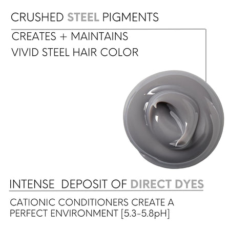 Watercolors Intense Metallic Color Depositing Sulfate & Paraben Free Shampoo, Maintains & Enhances Haircolor - Steel 8.5 oz...