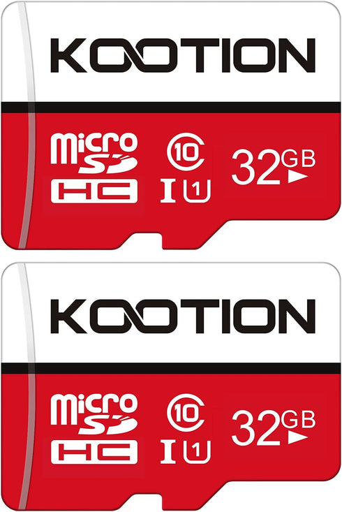 KOOTION 32GB Micro SD Card 2-Pack Class 10 Micro SDHC Card UHS-I Memory Card, High Speed TF Card, C10, U1, 32 GB...