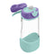b.box 15oz Sport Spout Bottle: Kids Water Bottle with Durable Tritan. Silicone Spout with Flip Top Lid, Leak Proof, Spill Proof, BPA Free (Lilac P...