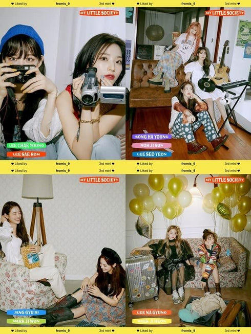 Fromis_9 My Little Society 3rd Mini Album My Society Version CD+72p PhotoBook+1p Mini Card+2p PhotoCard+Tracking SealedQ...