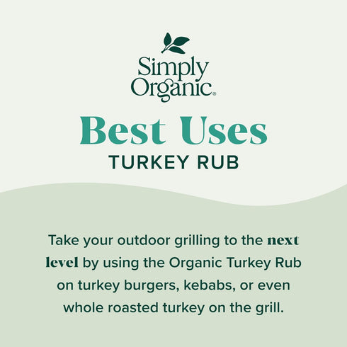 Simply Organic Turkey Rub, Certified Organic | 2.43 oz...