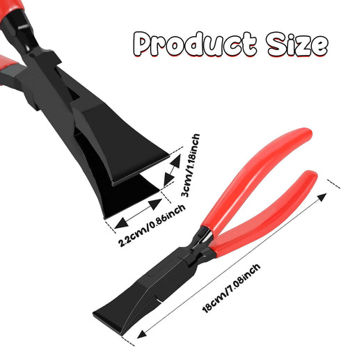 Steel Metal Hand Seamer, 7-Inch Metal Sheet Straight/Bender Plier Tools, Sheet Metal Seamer Form Edge Seamer Seaming Plier with Ergonomic Handle f...