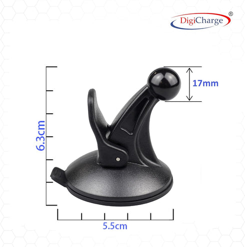 DigiCharge Window Windshield Mount Vehicle Car Suction for Garmin GPS, Holder for Drive 53 52 Nuvi Drivesmart Driveassist Dezl Camper CamperVan Zu...