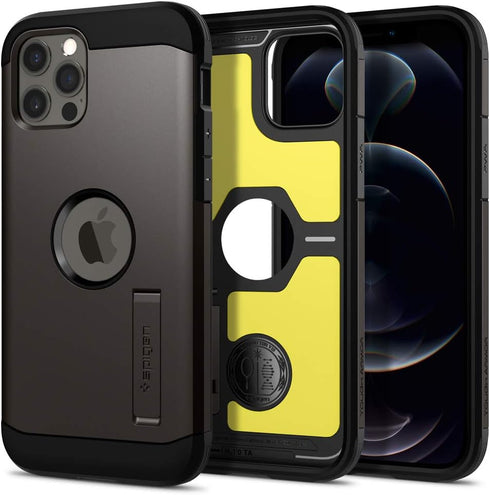 Spigen Tough Armor Designed for iPhone 12 Case (2020) / Designed for iPhone 12 Pro Case (2020). - Gunmetal...