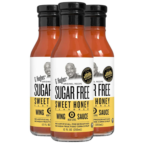 G Hughes Sugar Free, Sweet Honey Wing Sauce - Hot Honey BBQ Sauces, Honey Garlic Sauce, Sugar Free Barbecue Sauce, Gluten Free Barbecue Sauces, Ke...