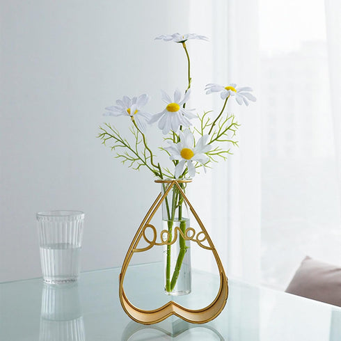Gold Plastic and Metal Propagation Station with Hydroponic Bottle...