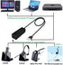 RJ9 to USB Headset Adapter Compatible with Plantronics/Jabra/Wireless DECT Headsets,for Computer/Notebook/Mac/Tablet USB Male to RJ9 Female...