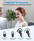Link Dream Bluetooth Earpiece Wireless CVC8.0 Headset for Cell Phone Dual Mic Noise Canceling Handsfree Phone Earpiece with Mute 20Hrs Talk Time 1...