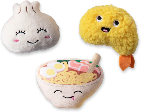 Fringe Studio Plush Dog Toy Set, SOY INTO You, 3 Piece Set, for Small Dogs (289517)...