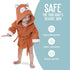 BlueMello Baby Fox Bathrobe | Ultra-Soft Hooded Robe for Toddlers 0-6 Months | Essential Bath Towel for Infants | Ideal for Infant Boy Accessories...