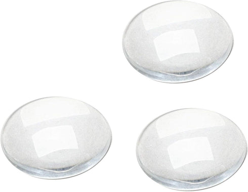 Glass Cabochons Dome Tiles, 30PCS 18mm, Thickness 4.5mm, Clear Round Flat Back Dome Cabochons Set for DIY Craft Photo Charms, Cameo Pendants, Ring...