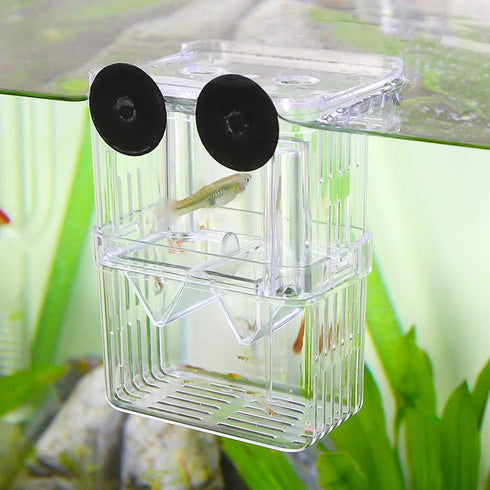 Senzeal Aquarium Fish Breeder Box Plastic Fish Isolation Breeding Box Hatching Incubator Box for Baby Fish Shrimp Clownfish Guppy...