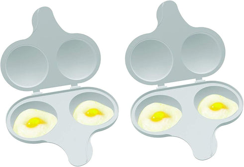 Nordic Ware 64702 Microwave 2 Cavity Egg Poacher (2 Pack)...