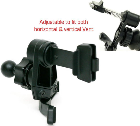 ChargerCity Simple-Lock Air Vent Holder Mount Bracket Cradle for Garmin Nuvi Drive Smart Assist GPS 51 55 56 57 57LM 58 60 61 65 66 67 68 2539 255...