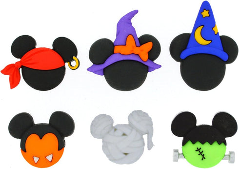 Dress It Up 7924 Disney Button & Embellishments, Mickey & Minnie Halloween Hats, Small...