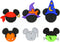 Dress It Up 7924 Disney Button & Embellishments, Mickey & Minnie Halloween Hats, Small...