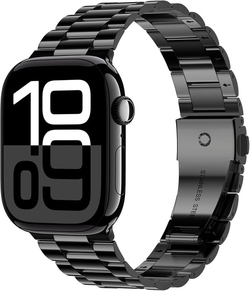 iiteeology Lightweight Stainless Steel Band Designed for Apple Watch Ultra 2 & Ultra, Series 1-10, 46mm, 45mm, 44mm, 42mm, Replacement iWatch Band...