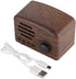 Wireless Bt Speaker, Portable Wooden Retro Desktop Speaker Bass Stereo FM Radio Speaker Support USB TF Card Fit for Travel Home Beach Bathroom Out...