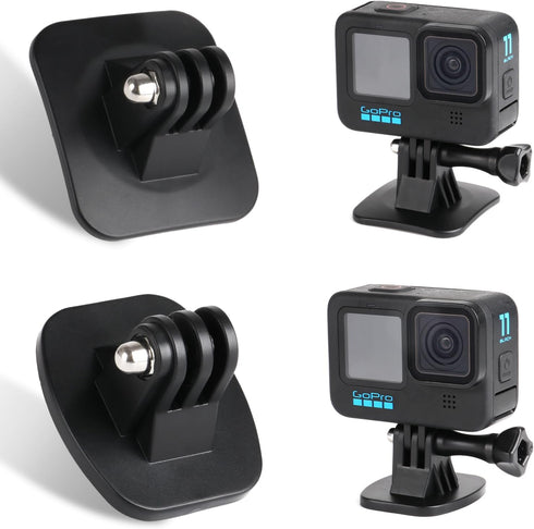 HSU Adhesive Mounts Helmet Adhesive Sticky Mounts Flat & Curved 3M Mount for All GoPro Cameras and Other Action Cameras...