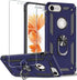 Folmeikat iPhone 8/7/6s/6 Case with 360 Rotating Metal Ring, Slim Shock Absorption, Blue...