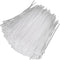 1000 Pcs White Zip Ties Recoverable Reusable Small Clear Self locking Nylon Cable Ties Fasten Thin Wraps Wire Ties for Home Office Workshop(3x100m...
