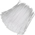 1000 Pcs White Zip Ties Recoverable Reusable Small Clear Self locking Nylon Cable Ties Fasten Thin Wraps Wire Ties for Home Office Workshop(3x100m...