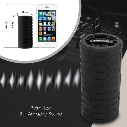 Bluetooth Wireless Speaker, MakeTheOne Portable Waterproof and Wearable Outdoor Speaker with 3.5mm Aux MicroSD Input HiFi Bass for Mountain Bike B...