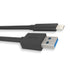 USB3.2 Gen2x1 A to C Cable, USB C Cable, USB-A to USB-C, 10Gbps High Speed Data Transfer, USB Charging Cable. Black, 2 meters...