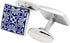 Square Vintage Cloisonne Cufflinks for Men Blue Retro Patterns Men's Cuff Link Set for Wedding Shirt Party Business Birthday Anniversary Dress...